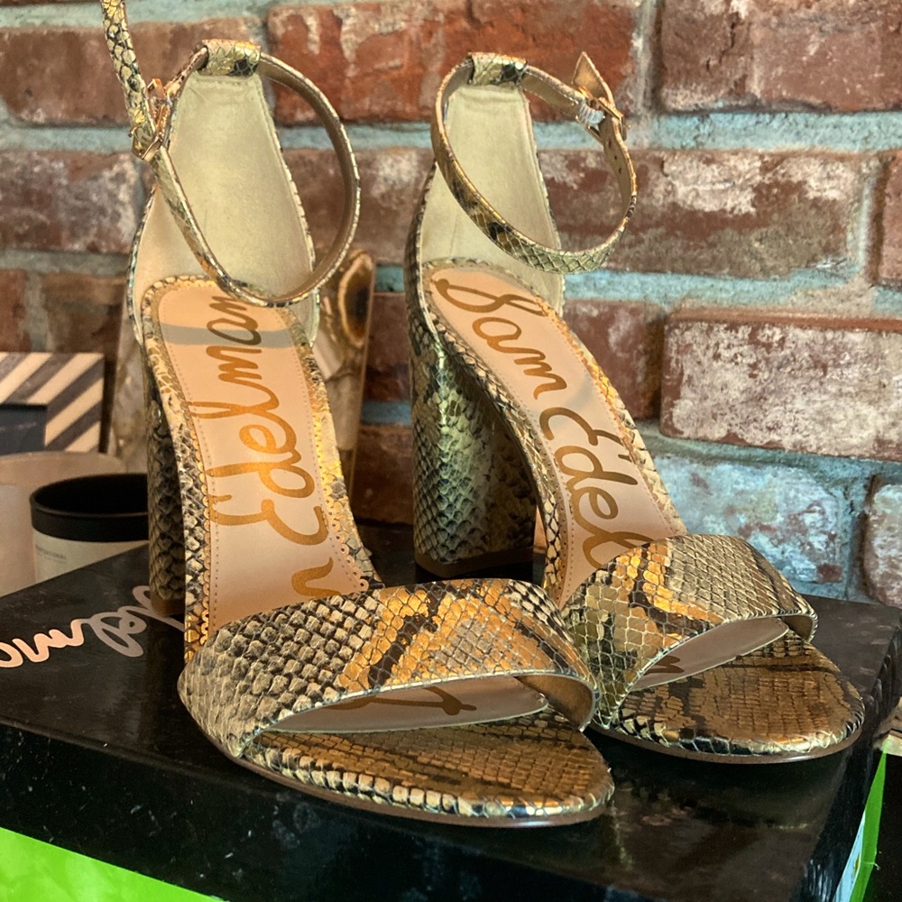 Sam Edelman Snakeskin heels